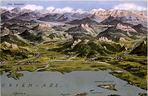 Achental - Bernau - Künstler-AK Eugen Felle -609748