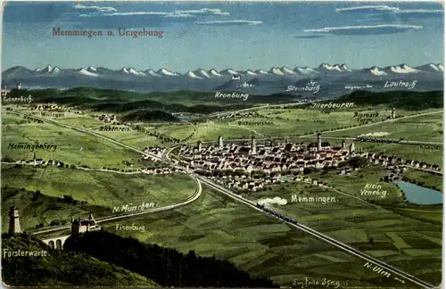 Memmingen und Umgebung - Künstler-AK Eugen Felle -609788