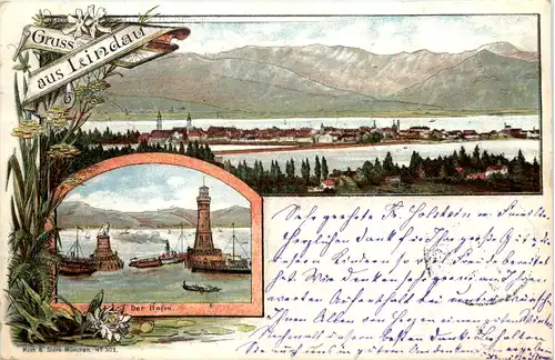 Gruss aus Lindau - Litho - Künstler-AK Eugen Felle -608886