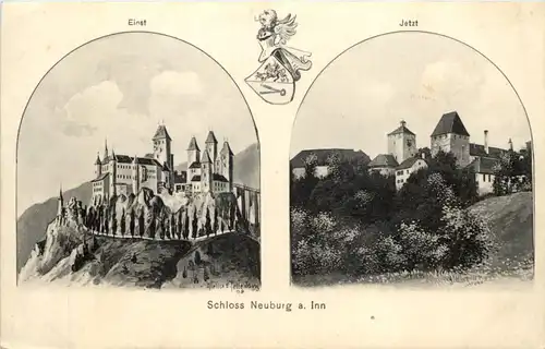 Schloss Neuburg am Inn - Künstler-AK Eugen Felle -609868