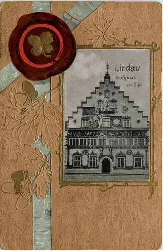 Lindau - Rathaus - Litho -608986