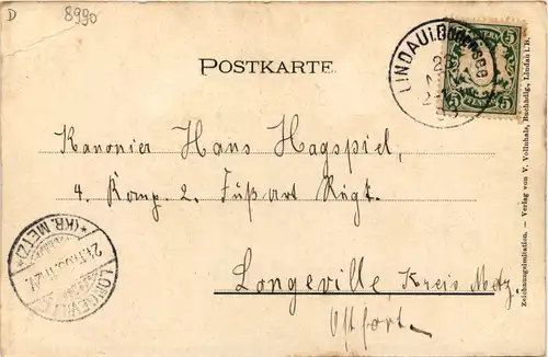 Lindau - Hafenansicht - Künstler-AK Eugen Felle -609478