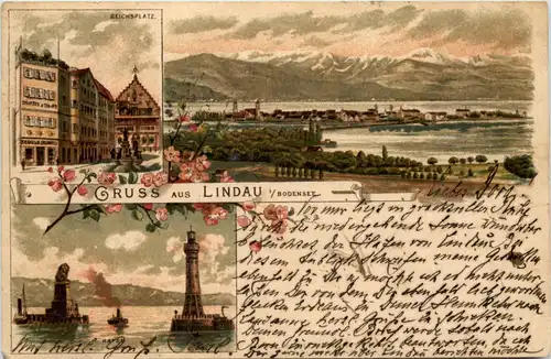 Gruss aus Lindau - Litho 1893 -609310