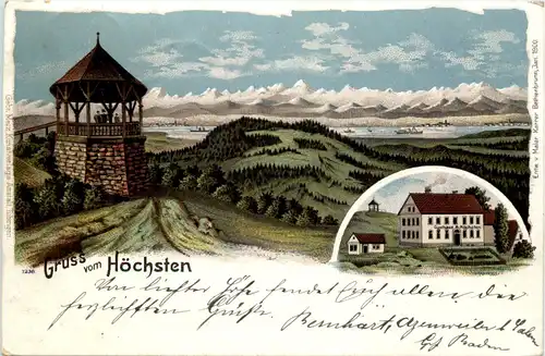 Gruss vom Höchsen - Litho -609988