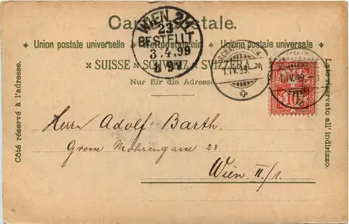 Gruss vom Rheinfall - Litho -610008