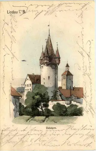 Lindau im Bodensee - Künstler-AK Eugen Felle -610952