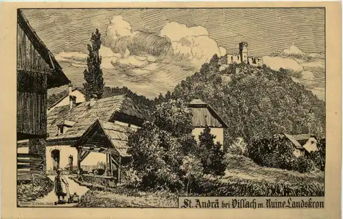 St. Andrä bei Villach - Künstler-AK Eugen Felle -607488