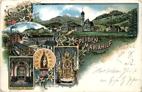 Gruss aus Speiden-Mariahilf - Brauerei Steinacher - Litho -610228