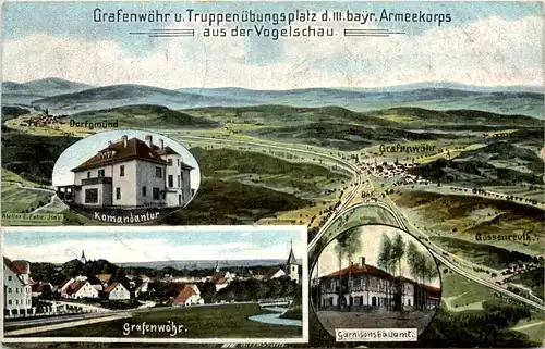 Grafenwöhr und Truppenübungsplatz - Künstler-AK Eugen Felle -610288