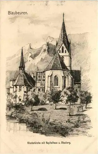 Blaubeuren - Künstler-AK Eugen Felle -609444