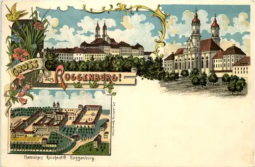 Gruss aus Roggenburg - Litho -610078