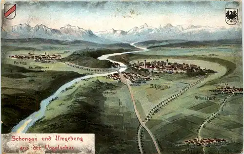 Schongau und Umgebung - Künstler-AK Eugen Felle -609930