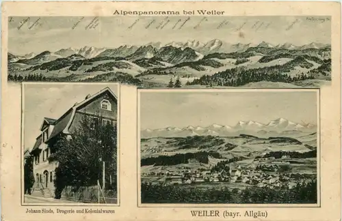 Weiler Allgäu - Künstler-AK Eugen Felle -609606