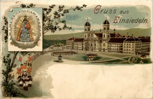 Gruss aus Einsiedeln - Litho -610158