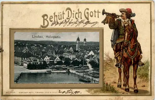 Lindau - Trompeter von Säckingen - Litho -608148