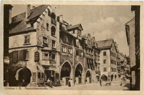 Lindau im Bodensee - Maximilianstrasse - Feldpost 20. Infanterie Regiment -611382