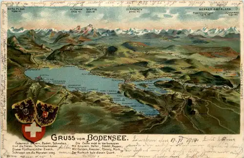 Gruss vom Bodensee - Litho -609886