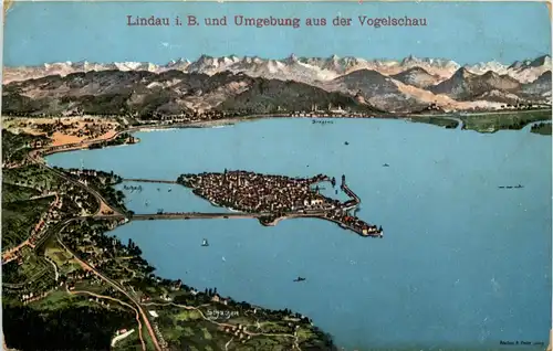 Lindau und Umgebung - Künstler-AK Eugen Felle -609924