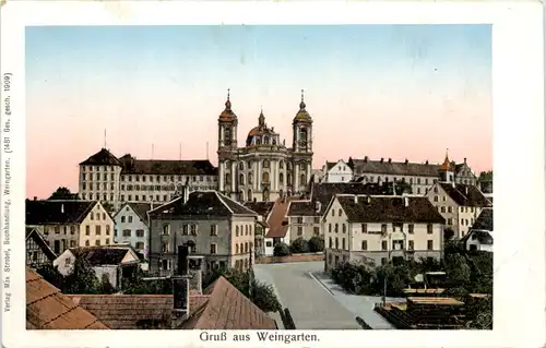 Gruss aus Weingarten - Luna Ansichtskarte -610166