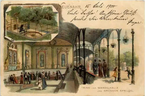 Neuenahr - Trink und Wandelhalle - Litho -610186