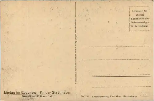 Lindau im Bodensee - An der Stadtmauer -611992