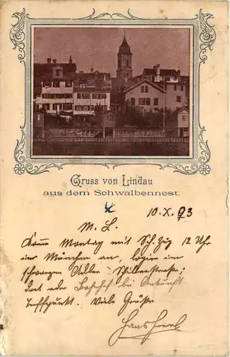 Gruss von Lindau aus dem Schwalbennest 1893 -610650