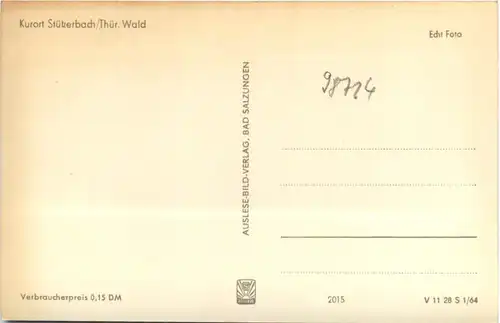 Kurort Stützerbach/Thür.Wald -381798