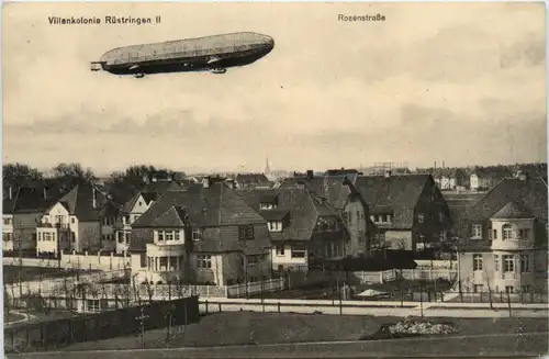 Wilhelmshaven - Rüstringen - Rosenstrasse mit Zeppelin -487594