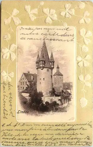 Lindau - Diebsturm - Prägekarte -611010