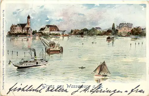 Gruss aus Wasserburg am Bodensee -609180