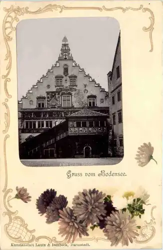 Lindau im Bodensee - Gruss vom Bodensee - Litho -611070