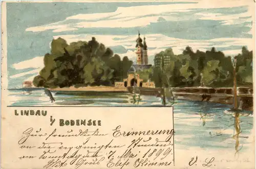 Lindau im Bodensee - Litho -611418