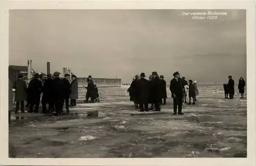 Lindau - Zugefrorener Bodensee 1929 -611290