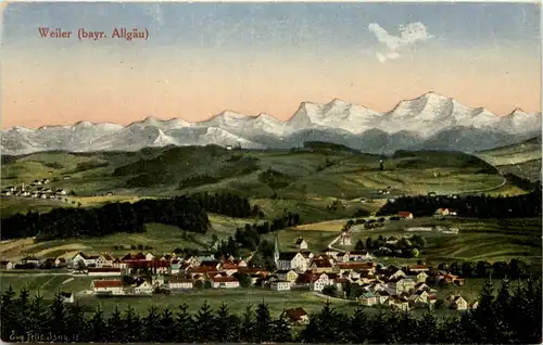 Weiler Allgäu - Künstler-AK Eugen Felle -609520