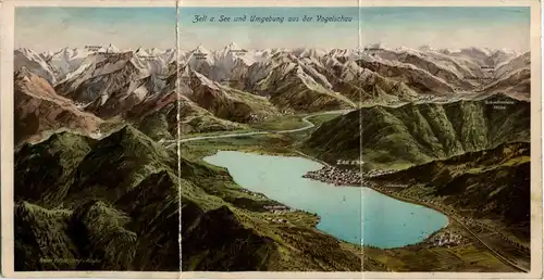 Zell am See - Klappkarte - Künstler-AK Eugen Felle -609680