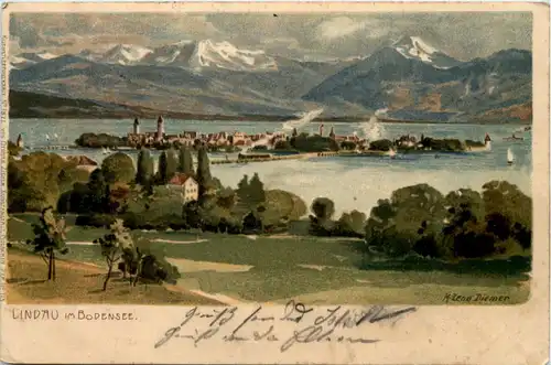 Lindau im Bodensee - Litho -612348