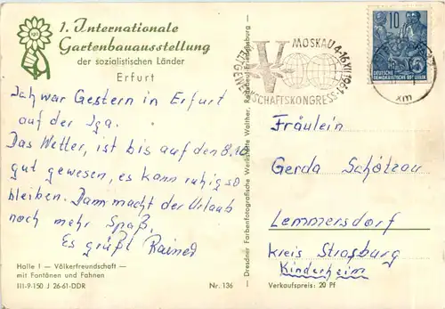 Erfurt, IGA, der DDR, Halle I -509156