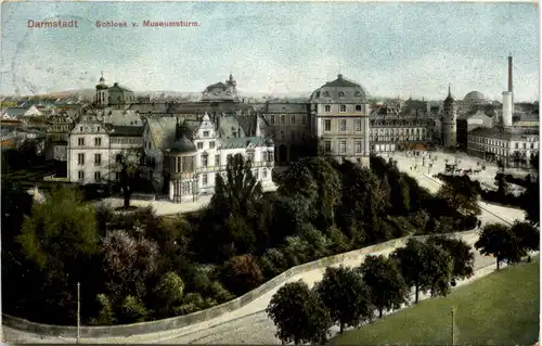 Darmstadt, Schloss v. Museumsturm -509516