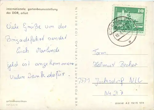 Erfurt, IGA, der DDR, Geländeansichten -509166