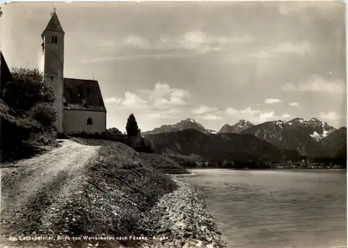 Am Lechspeicher, Blick von Waltenhofen nach Füssen-Allgäu -509186