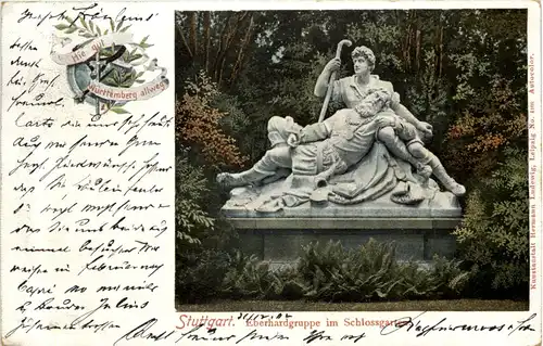 Stuttgart, Eberhardgruppe im Schlossgarten -509596
