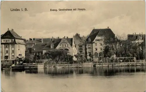 Lindau im Bodensee - Evang. Vereinshaus mit Hospiz -611986