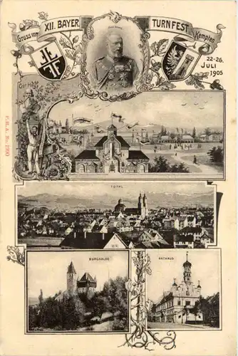 Kempten - Gruss vom XII. Bayr. Turnfest 1905 -610420