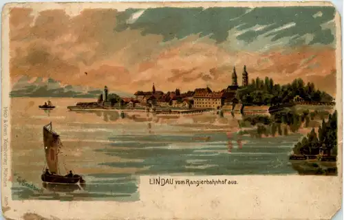 Lindau im Bodensee - Litho -612350