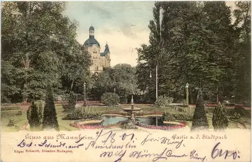 Mannheim, Partie im Stadtpark -509626