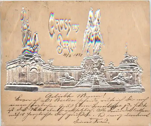 Gruss aus Berlin - Prägekarte -489328