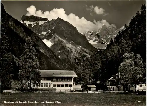 Oytalhaus mit Schneck, Himmelhorn und Grossem Wilden -509242