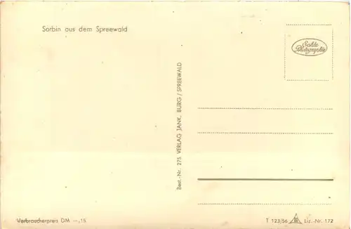 Sorbin aus dem Spreewald -509772
