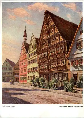 Dinkelsbühl, Deutsches Haus erbaut 1543 -510556