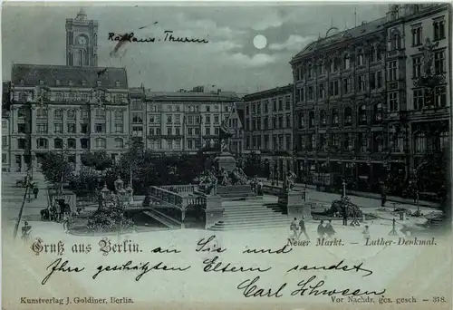 Berlin, Neuer Markt - Luther-Denkmal -510226